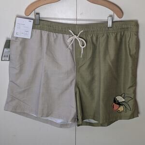 Goodfellow Green & Grey Swim Shorts XXL